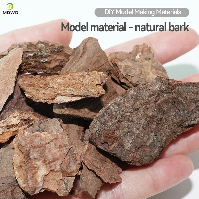 Acessórios de jardim de fadas casca 50g banco de simulação pedra de rocha areia mesa layout cena modelo cenário ferroviário