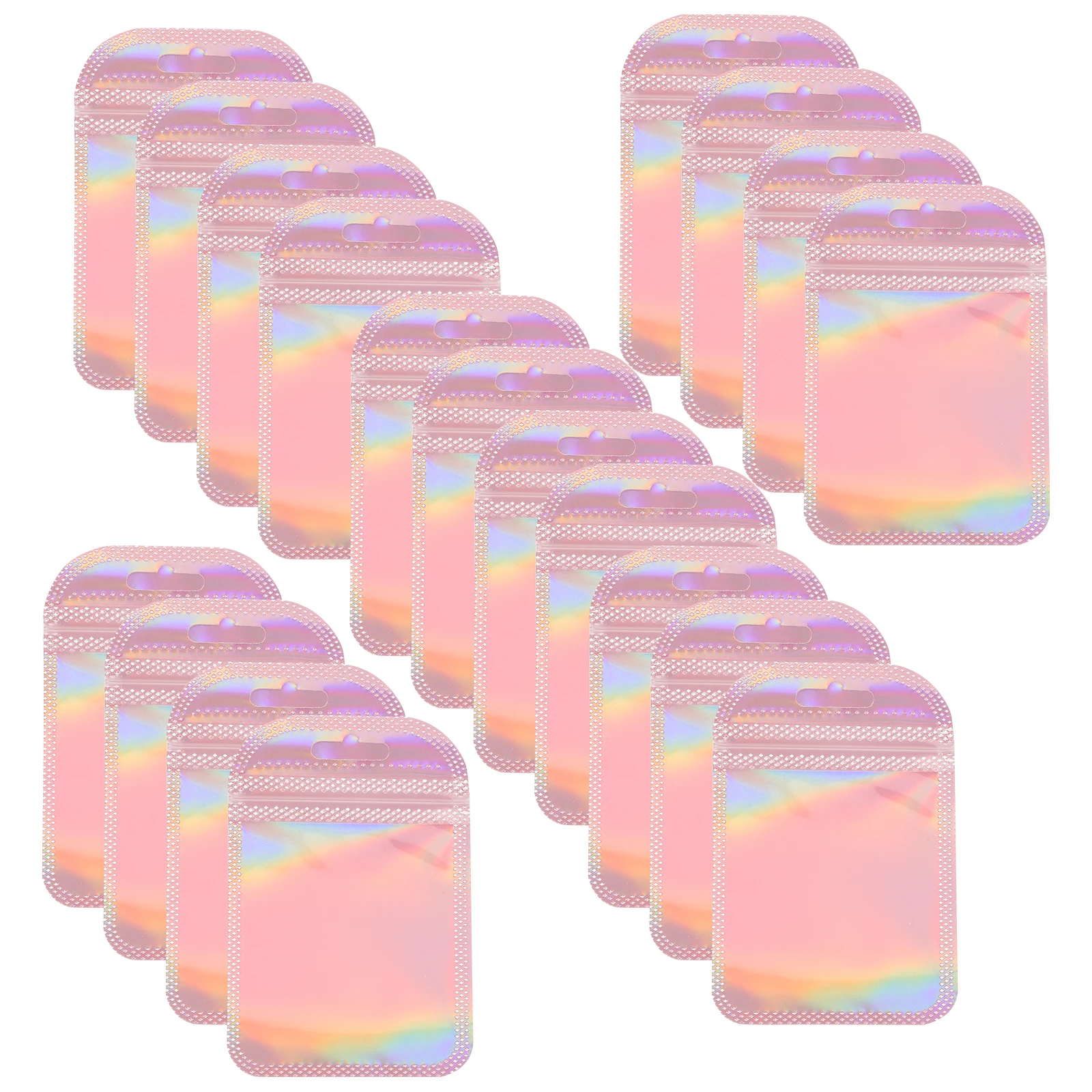 

50 Pcs Jewelry Packaging Bag Pink 6 5x10cm Sealed Waterproof Small Resealable Bags Self Sealing Bags for Storage Travel