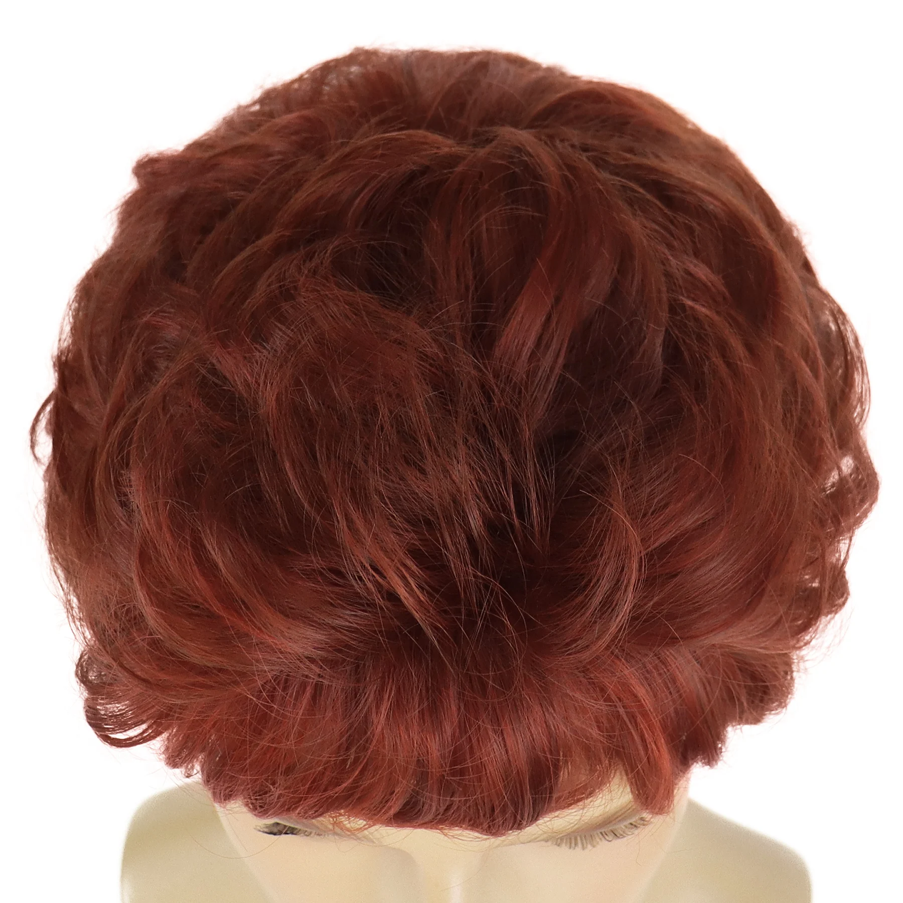 شعر مستعار صناعي قصير مجعد للرجال أزياء تنكرية للهالوين شعر مستعار طبيعي ناعم أوبورن للرجال مع غرة مقاومة للحرارة #4