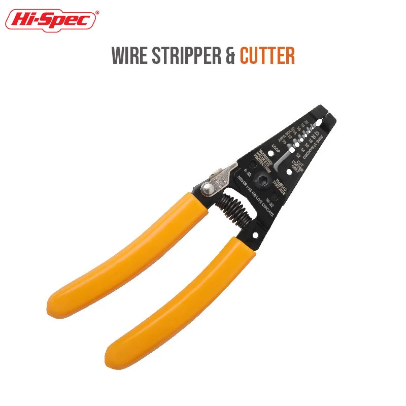 Hi-Spec Multi Functional Pliers Electrical Wire Crimping Self-Adjusting Stripping Cable Cutter Cutting Side Snips Mini DIY