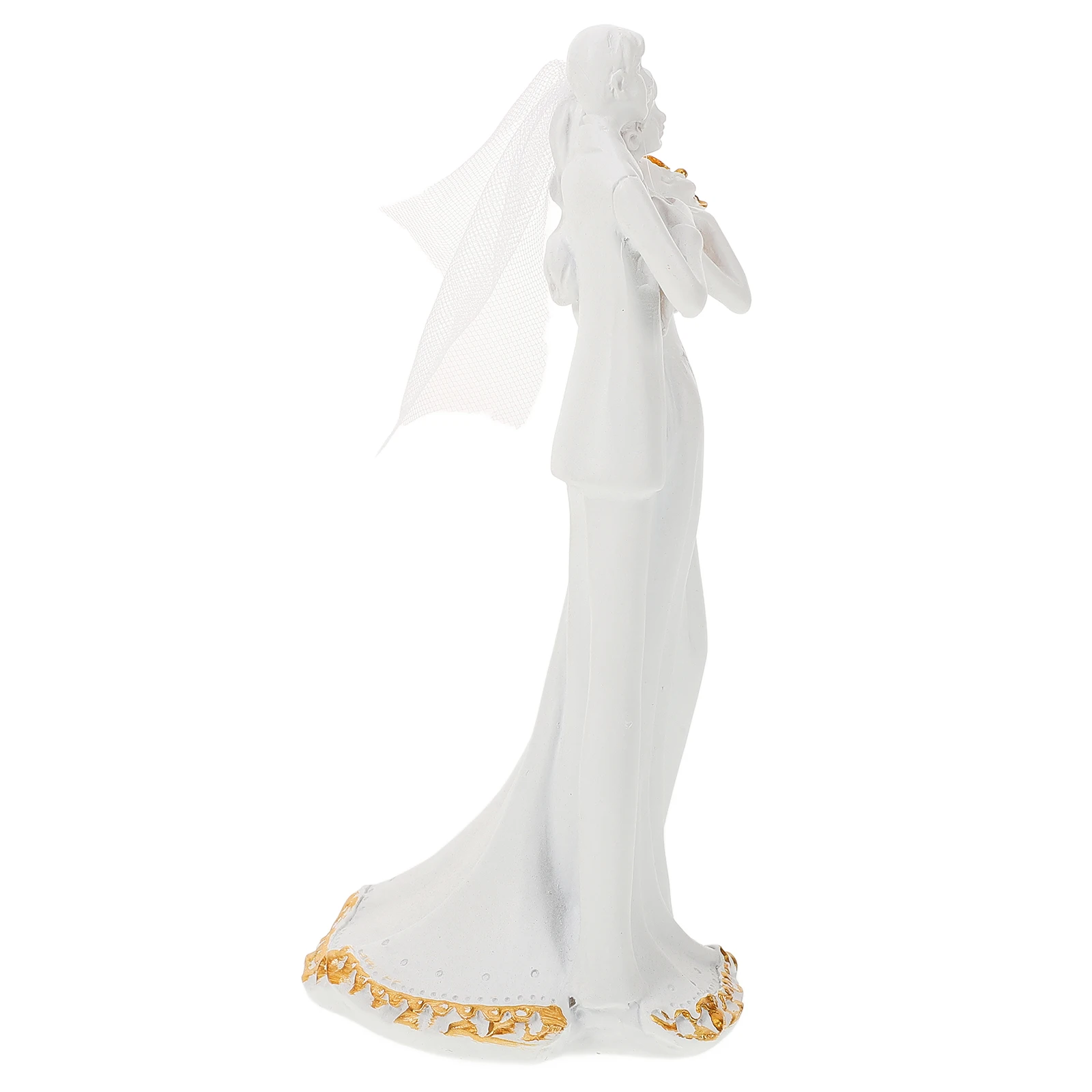 

Resin Couple Hugging Sculpture Wedding Bride Groom Statue Romantic Valentine Desktop Ornament Resin Craft Decoration