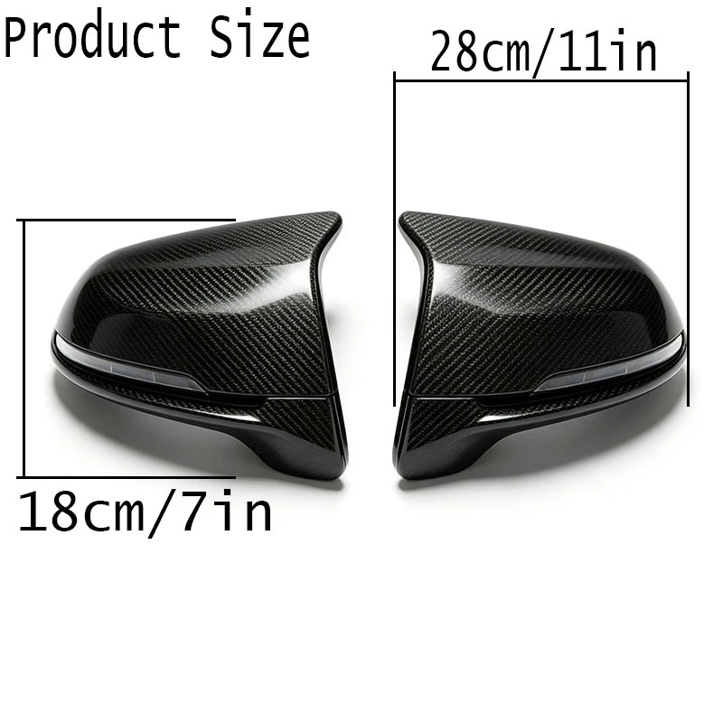 Dry Carbon Fiber Side Mirror Cover For Bmw X3 X4 X5 X6 2019-2024 Carbon Fiber Style Exterior Rear View Car Tuning Parts