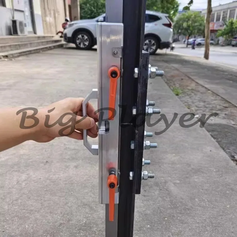 Equipped with a matching knife edge ruler for heavy-duty elevator guide rail connection calibration tool, elevator track joint