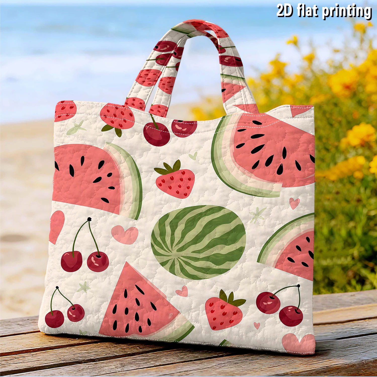 Women Fashion Fun - Watermelon Mix Women canvas shoulder bag