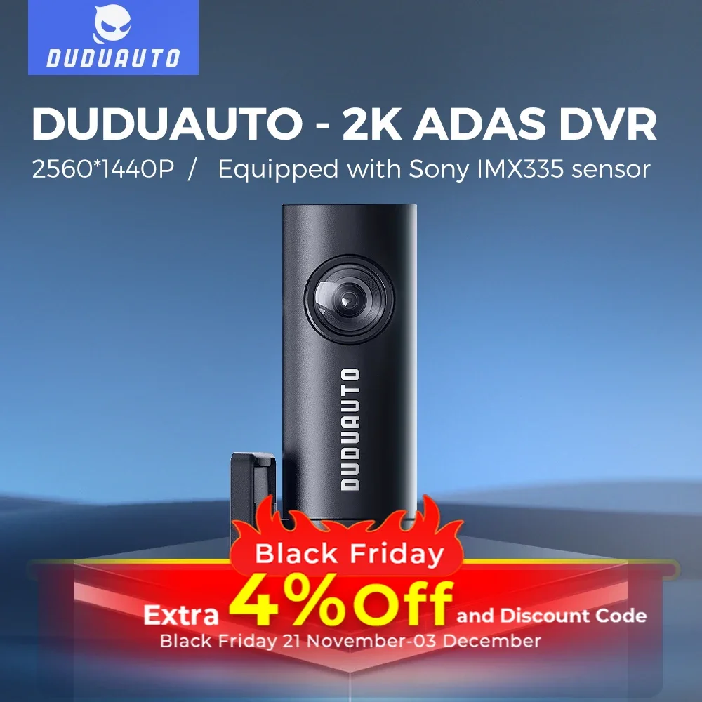 DUDUAUTO DUDU7 For 2K ADAS DVR reality navigation recorder 2560*1440 HD Car DVR 160° Ultra Wide Angle lens ADAS Assisted Driving