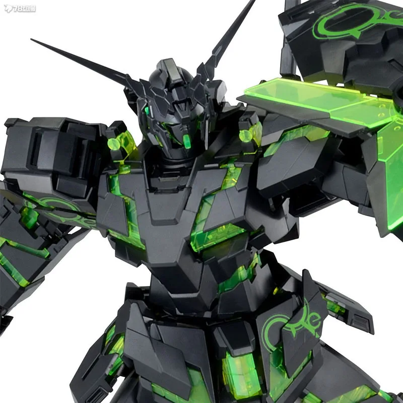 Bandai Original MODEL KIT GUNDAM MG UNICORN GUNDAM [RECirculation / NEON GREEN] 1/100 Anime Action Figure Assembly Model Toys