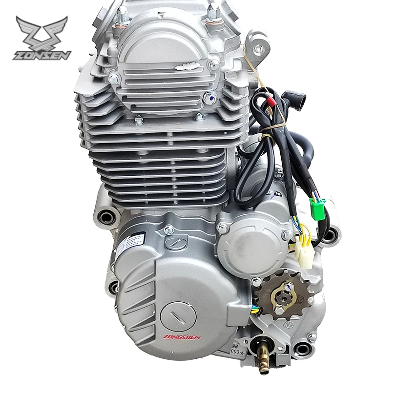 المصنع الأصلي Zongshen 250cc محرك تجارة المحرك دي 250cc محرك تبريد الهواء 250cc