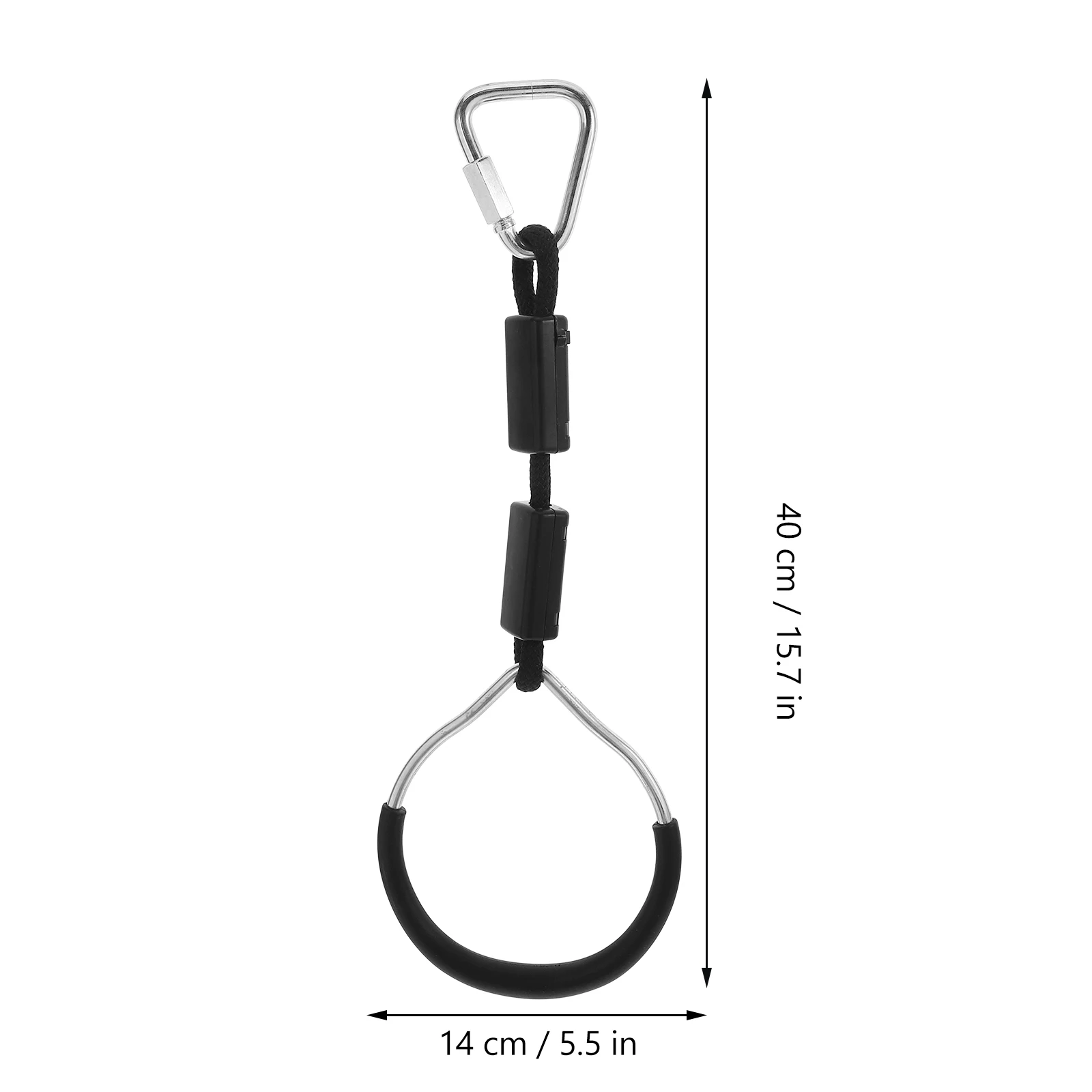 2 قطعة حلقات اللعب في الهواء الطلق للأطفال قدرة قوية 120 كجم حواف ناعمة ملونة سوينغ تسلق حلقة النينجا عقبة دورة