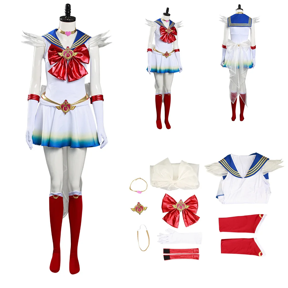 Eternal Tsukino cos Usagi Cosplay Costume Dress Outfits Halloween Carnival Costumes For Women Girls