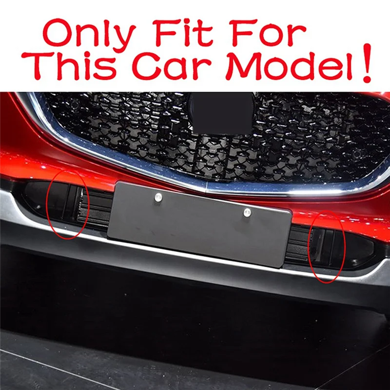 ABGR-2X سيارة الجبهة أسفل الأوسط صافي الديكور الوفير شبكات سفلية واقية غطاء حامل لمازدا CX 30 CX-30 2020 2021