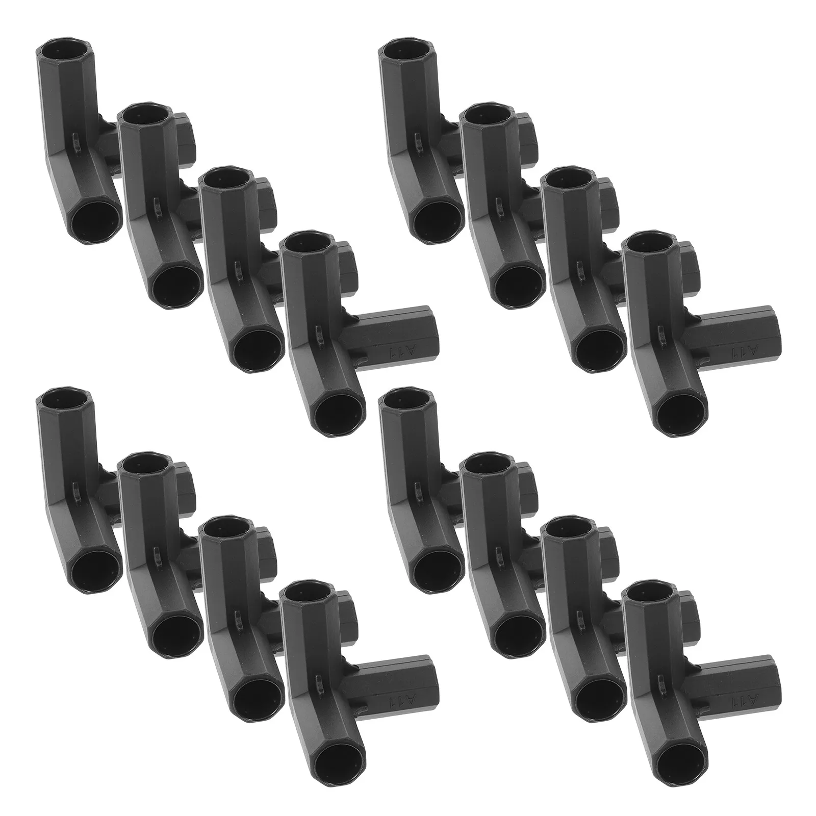 24Pcs Greenhouse Frame Connectors 3 Way Plastic Pipe Joint 11Mm Garden Trellis Support Bracket Replacement Garden Pole Connector - view 5