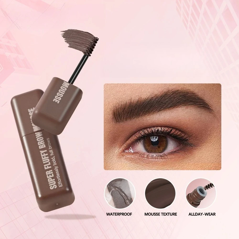 Superfluff Volumizing Brow Mousse Tint for Eyebrows Tinted Brow Gel Brown Long Lasting Waterproof Eyebrow Tattoo Dye Cosmetics