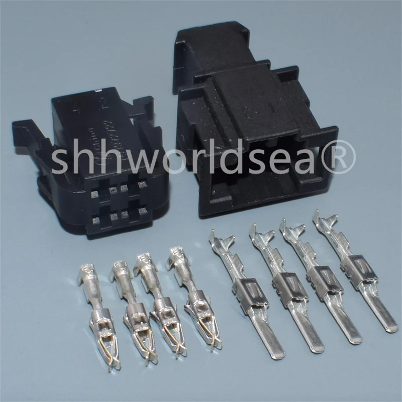 2/100Set for VW 2.8mm 4p auto electric housing plug wire harness cable connector 191972722  191972732 191 972 722 191 972 732