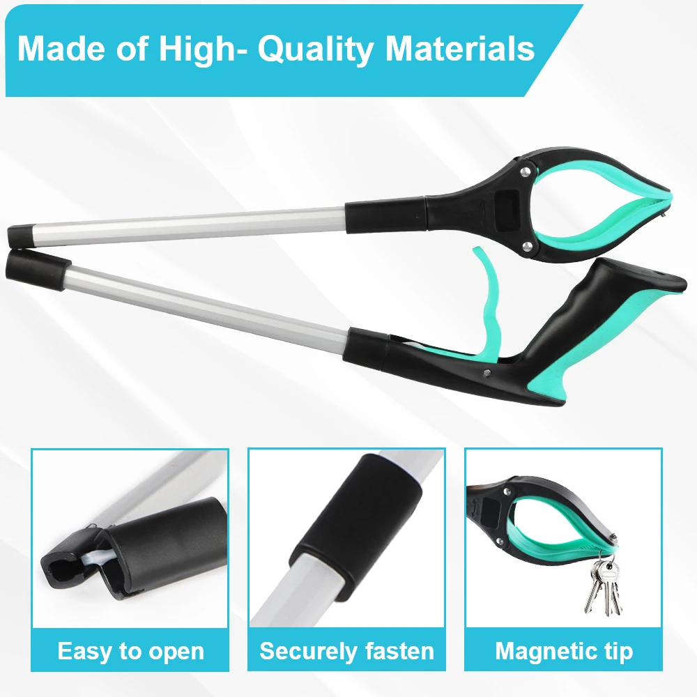 Litter Reachers Pickers Portable Hand Tools Foldable Gripper Extender Multifunctional Pick Up Tools Collapsible Garbage Grabber