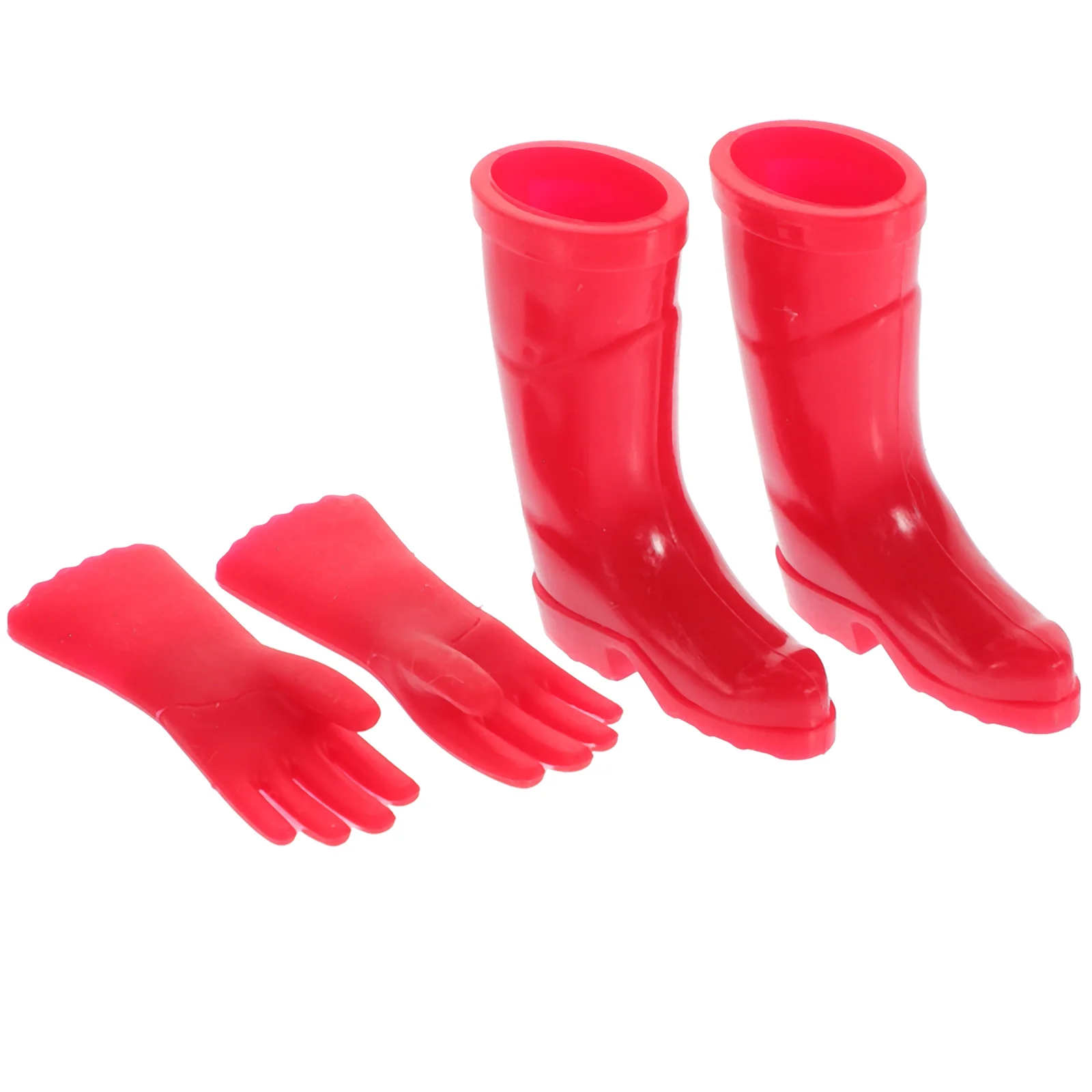 Mini Rain Boots Gloves Miniature Model House Layout Prop Shoes Simulated Cake Ornaments