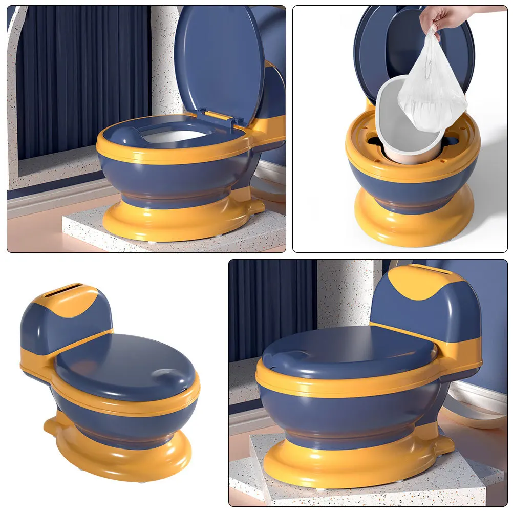 

Portable Potty Training Toilet Realistic Design for Home Use Soft Seat Removable Potty