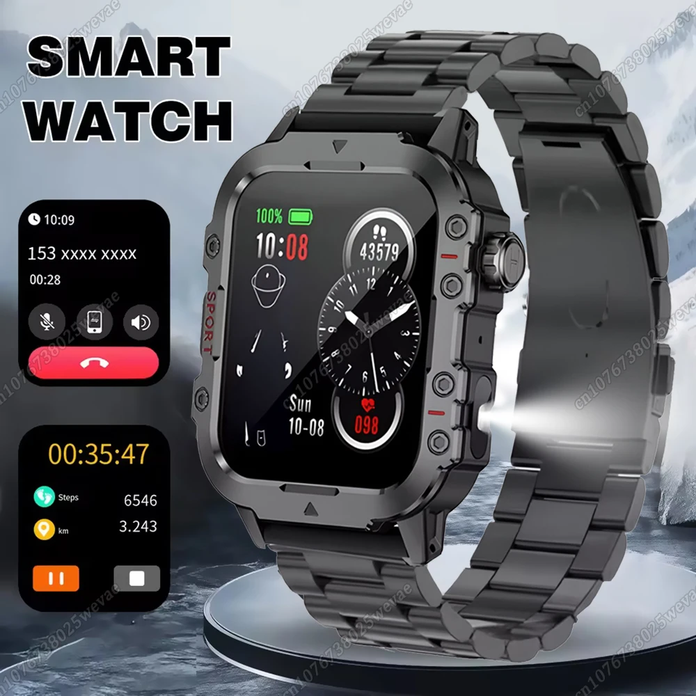 

New SmartWatch 2026 Men For Women Militray Outdoor Fitness Sport Watches Heart Rate Sleep Waterproof Smart Watch For IOS Android
