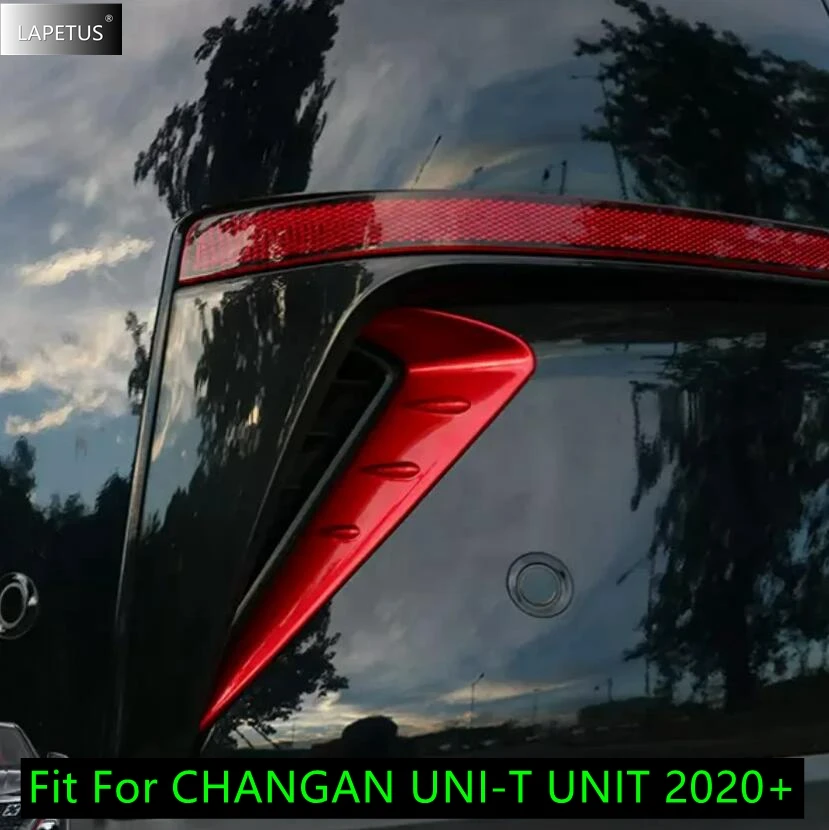 

For CHANGAN UNI-T UNIT 2020 - 2023 Car Styling Rear Fog Lights Lamps Eyelid Eyebrow Decoration Cover Trim ABS Red Accessories