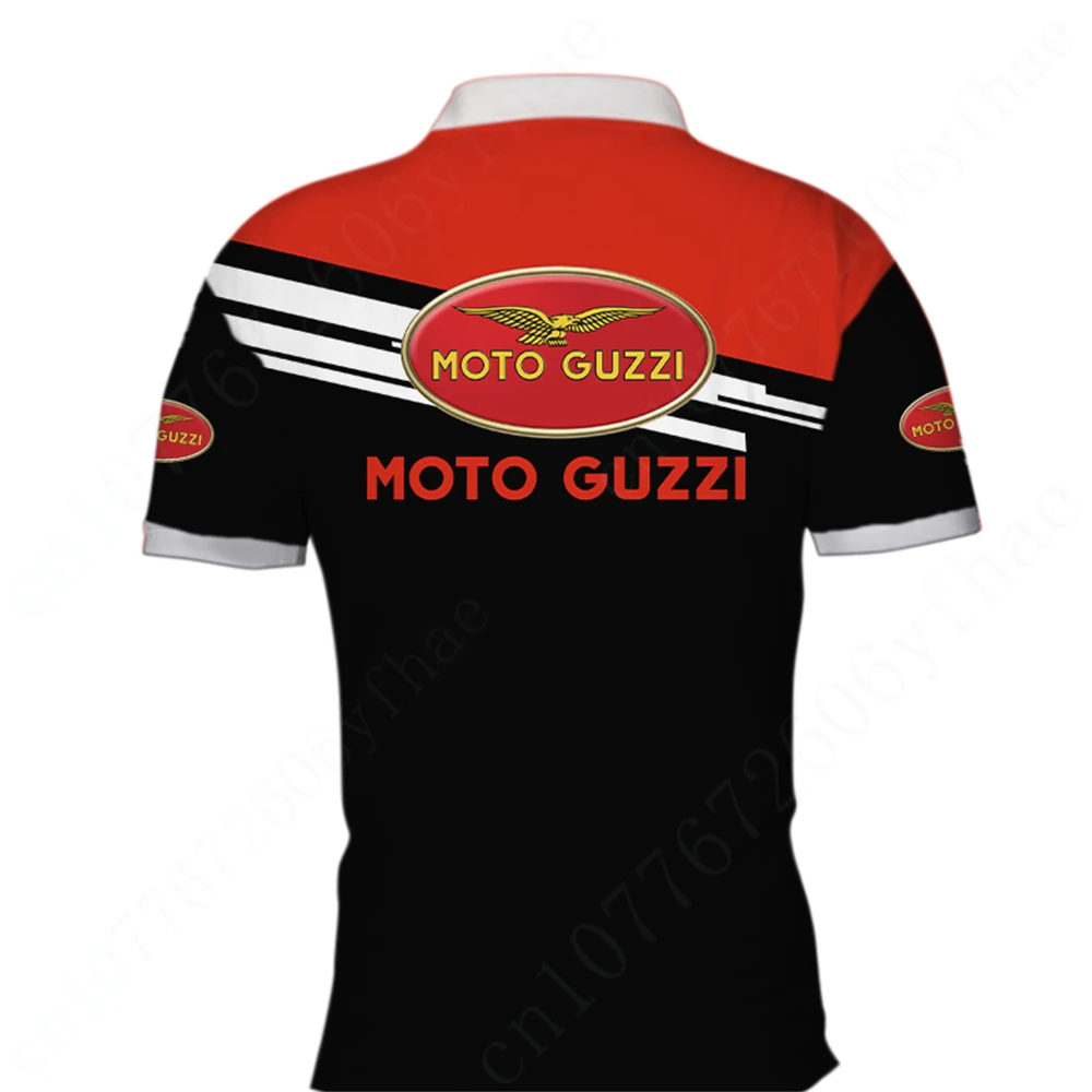 Moto Guzzi Unisex Clothing Anime Polo Shirts And Blouses Casual T Shirt For Men Harajuku Golf Wear Breathable Short Sleeve Top