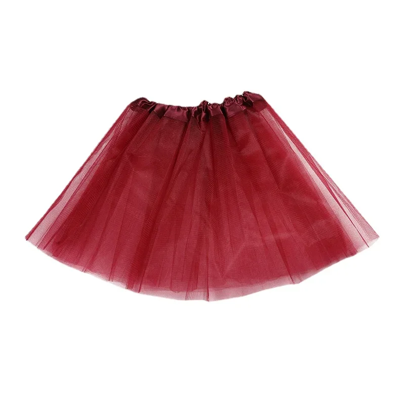 Girl Elastic Ballet Dancewear Tutus Mini Skirt For Birthday Party Dance 3 Layer Tulle Tutu Skirt for Kids Princess 2-8Y Girls