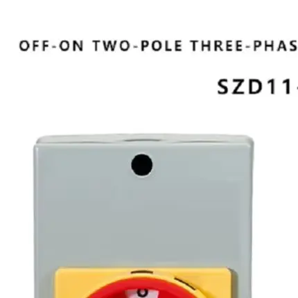 Industrial Load Break Isolator Switch 3 Pole 63A 660V for Ventilation Systems Air Conditioners and Water Pump Circuits