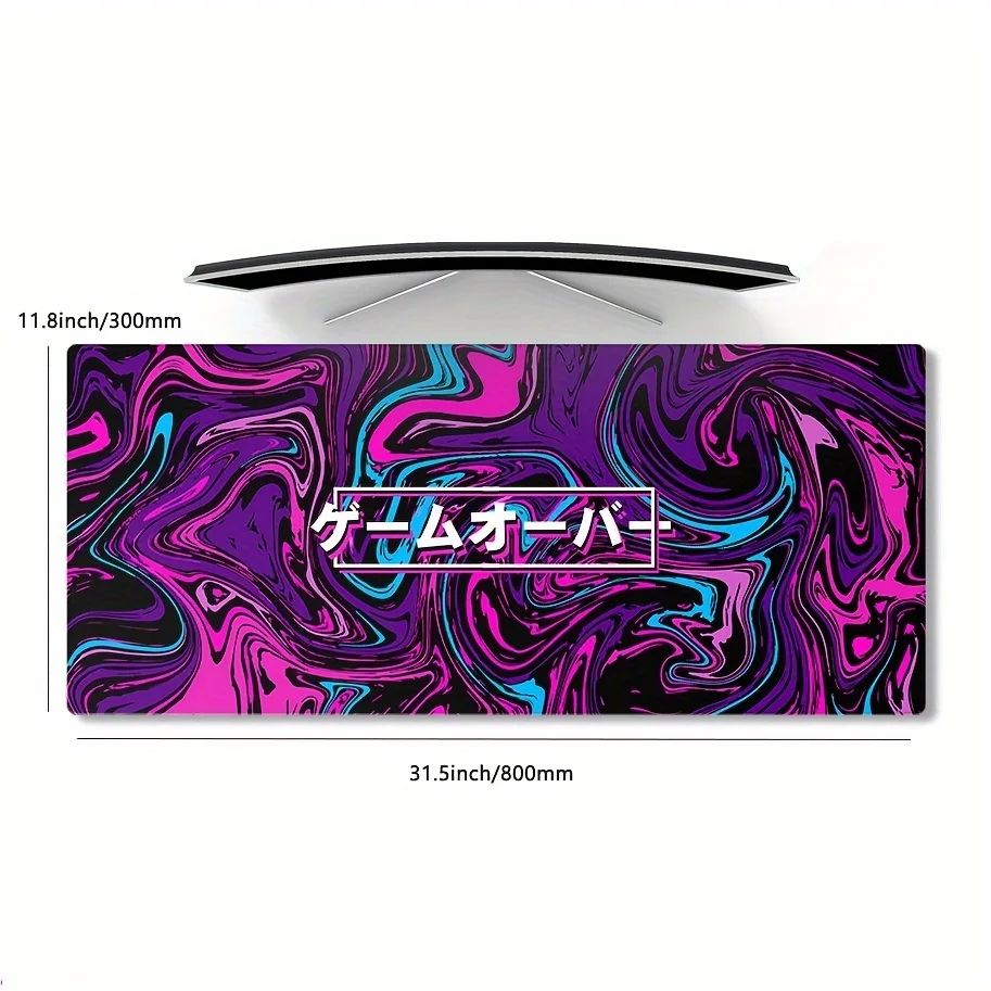 XXL Mouse Pad 900x400 Game Over Vaporwave Extended Large Gaming mouse pad Table Pad Desktop Accessories Keyboard Protection mat