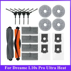 Dla Dreame L10s Pro Ultra Heat, X30 Ultra, X30 Pro Plus zestaw próżniowy filtr części do czyszczenia szczotka ścierka do mopa woreczek pyłowy akcesoria