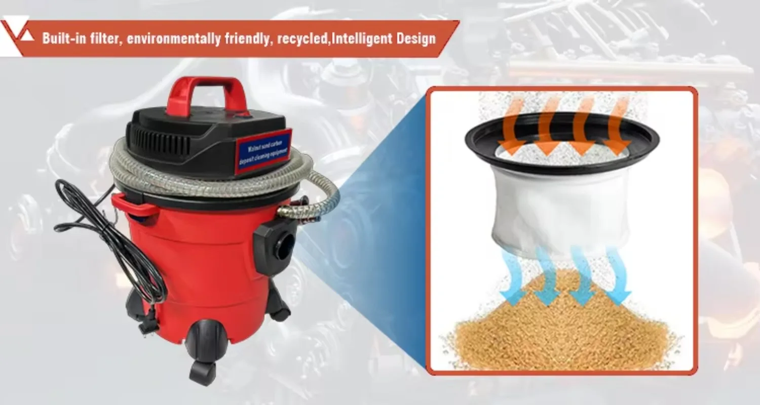 Picture 7: Jidbao Cost-effetive Walnut Carbon Deposits Cleaning Machine Engine Decarbon Cleaner Equipment Combustion Chamber Cleaner