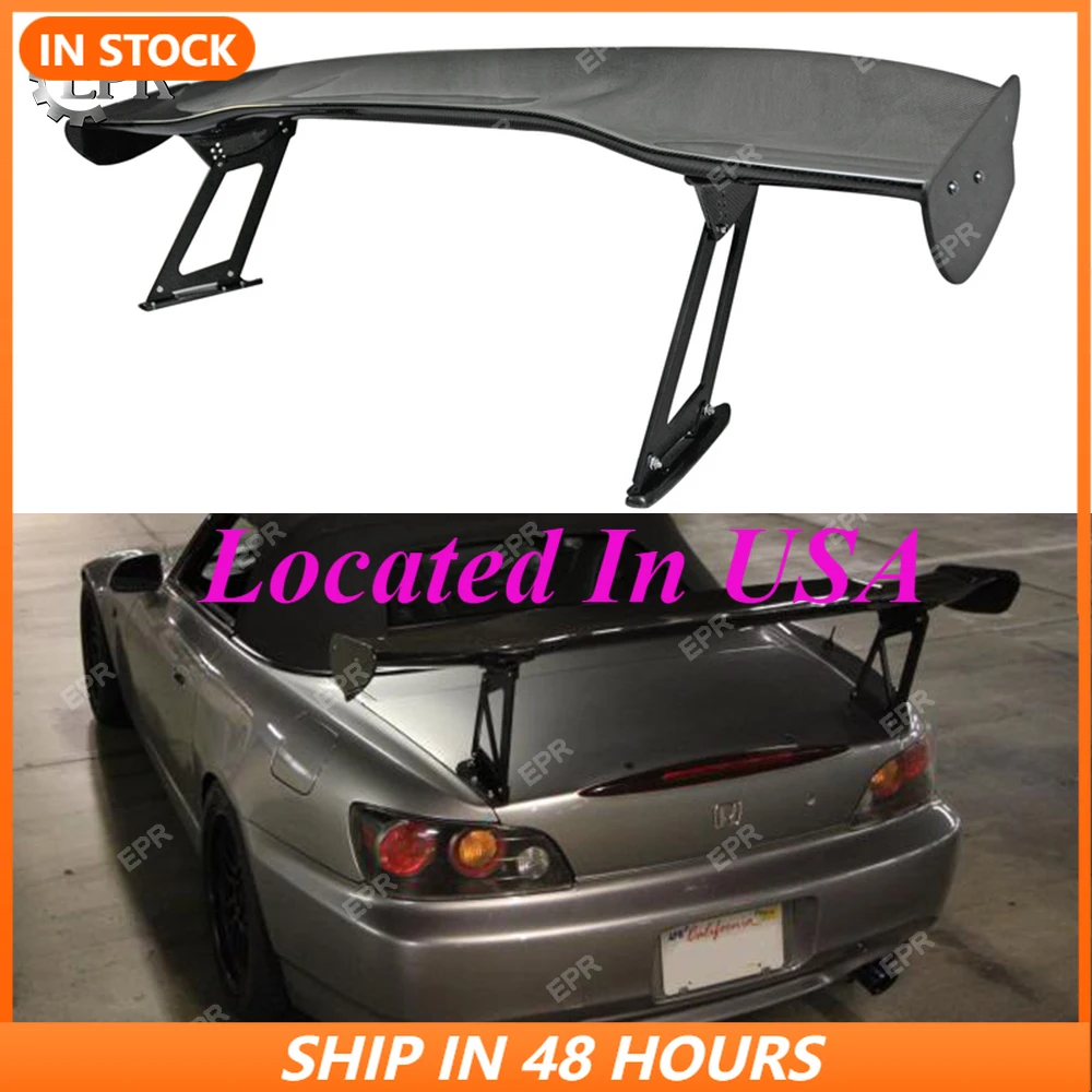 

Rear Wing Lip for Honda S2000 Carbon Fiber Js sport GT Spoiler (295/390mm Height)FRP Aero Body Kit Tuning Trim for S2000 sport