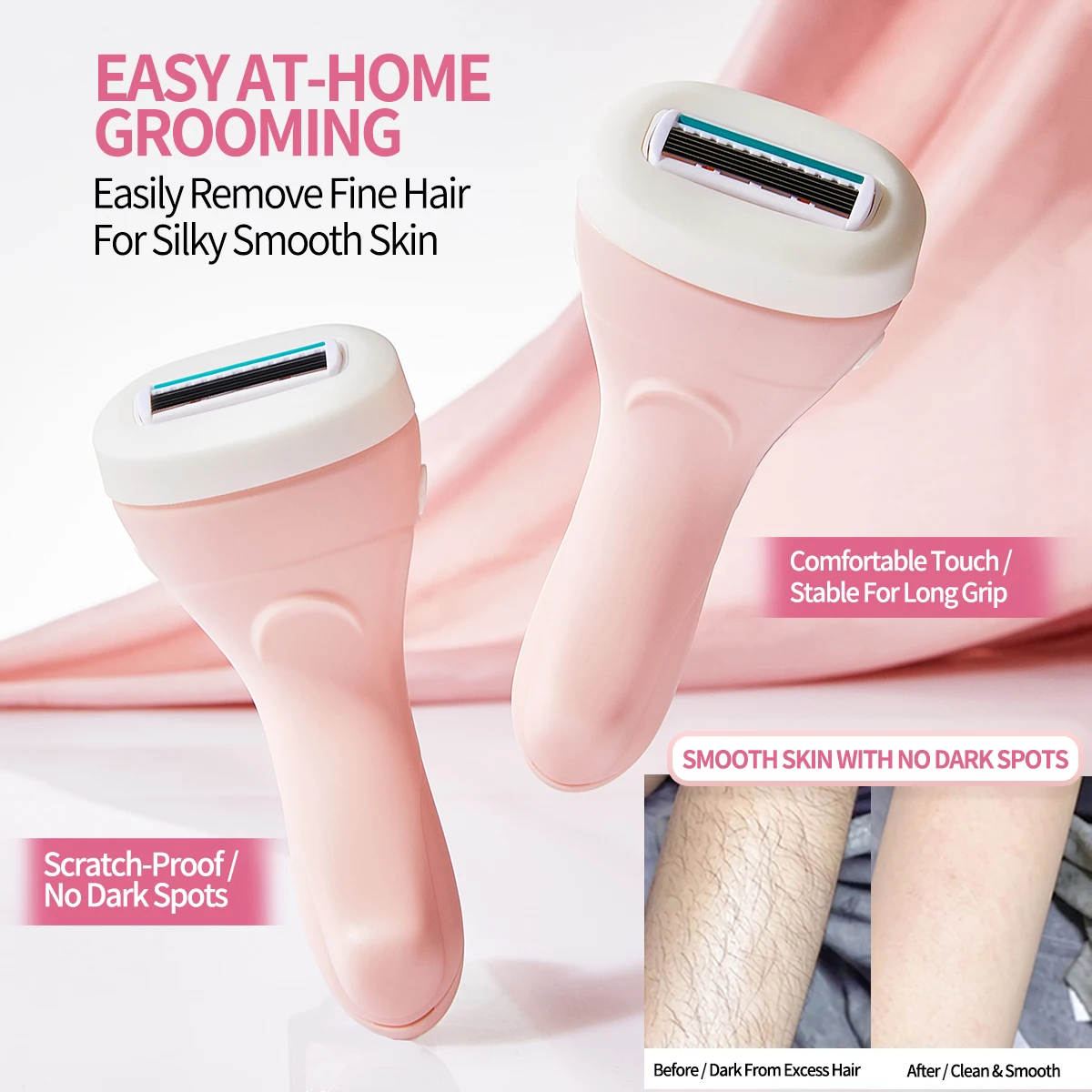 Electric Razor - GECOMO Damen-Rasierer mit 6 Klingen zur