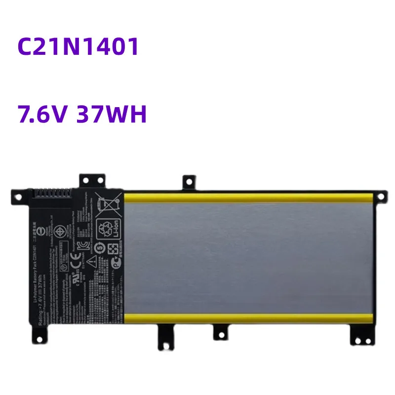 

New Laptop Battery 7.6V 37WH C21N1401 para Asus, X455L, X455LA, X455LD, X455LJ, A556U, Y483L