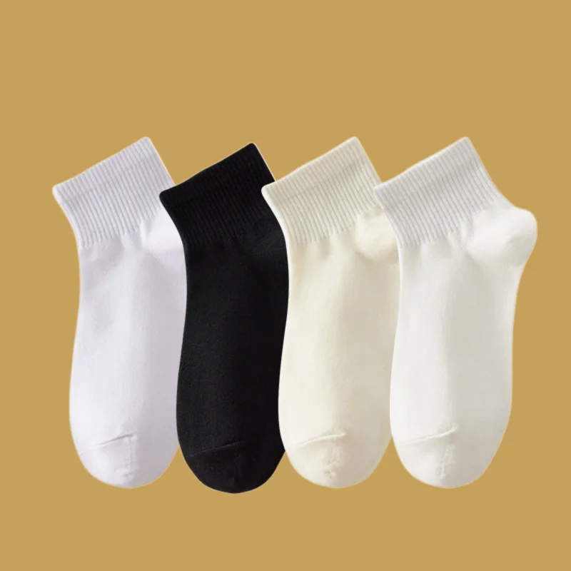 Calcetines Bajos de algodón para verano, medias de tubo corto, transpirables, absorbentes del sudor, 2/5 pares, novedad de 2024