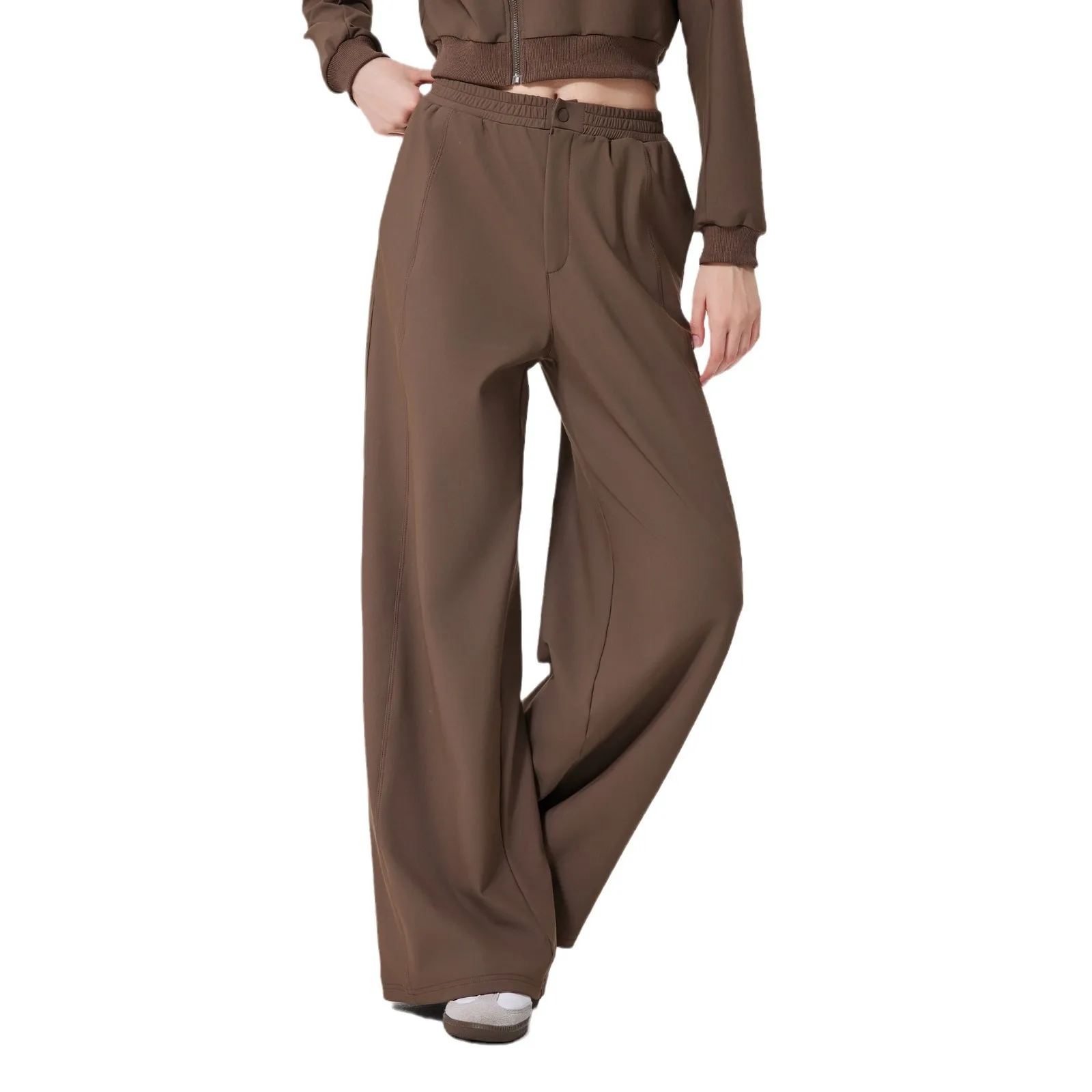 

Mermaid Curve Lightweight fleece-lined Outdoor Casual Trousers Windproof Fitness Sports Woven Pants Heat Storage Warm