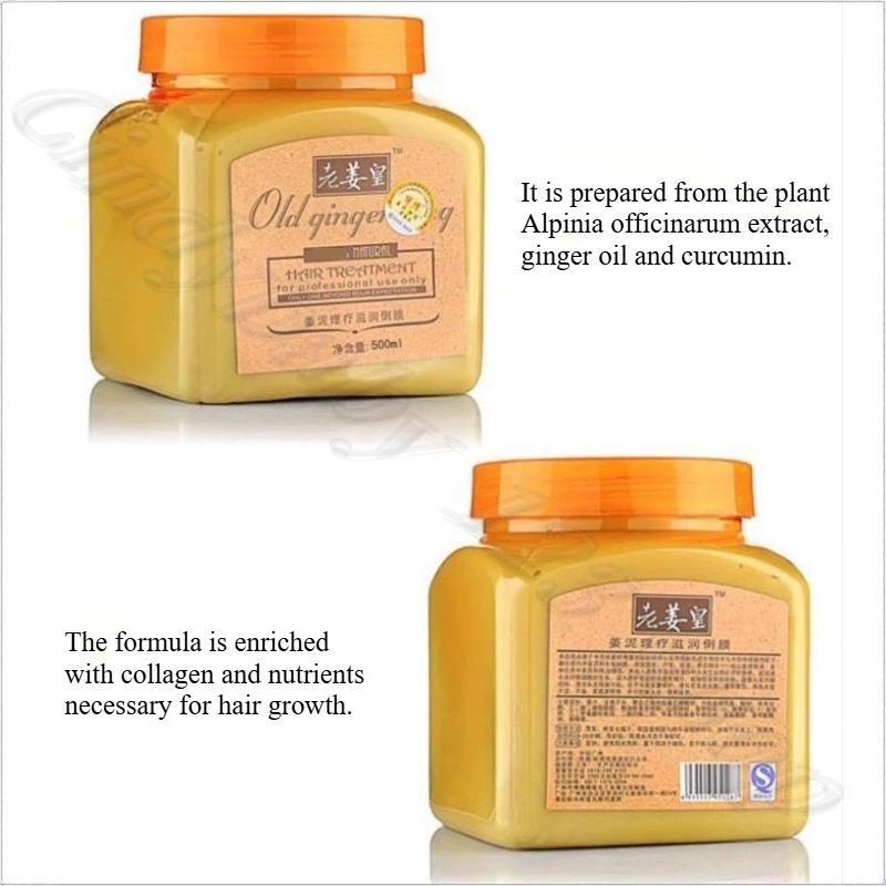 Ginger Wang Ginger Therapy Softening Condiment Purifies Scalp Softening Hair and Anti-Breaking Hair Free Evaporation Film 500ML