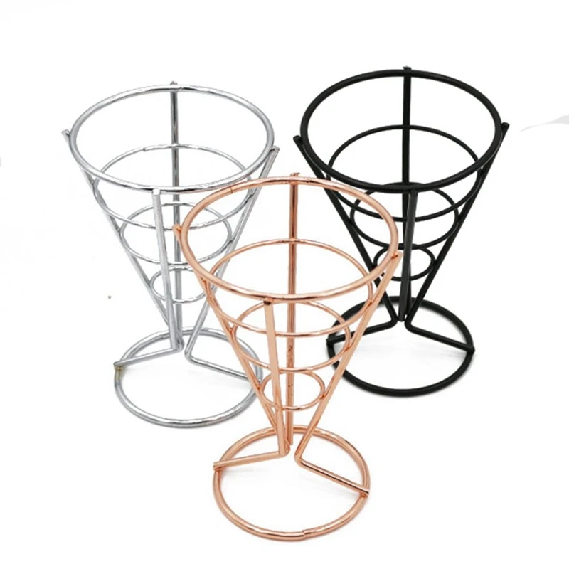 

BMBY-Cone Tableware Bar Western Restaurant Cafe Fried Chicken Rack Snack Basket French Fries Rack