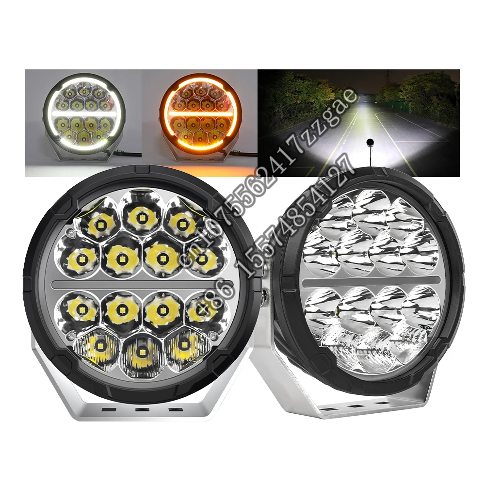 7 Inch Round 24V Led Light Truck Offroad Lights with DRL