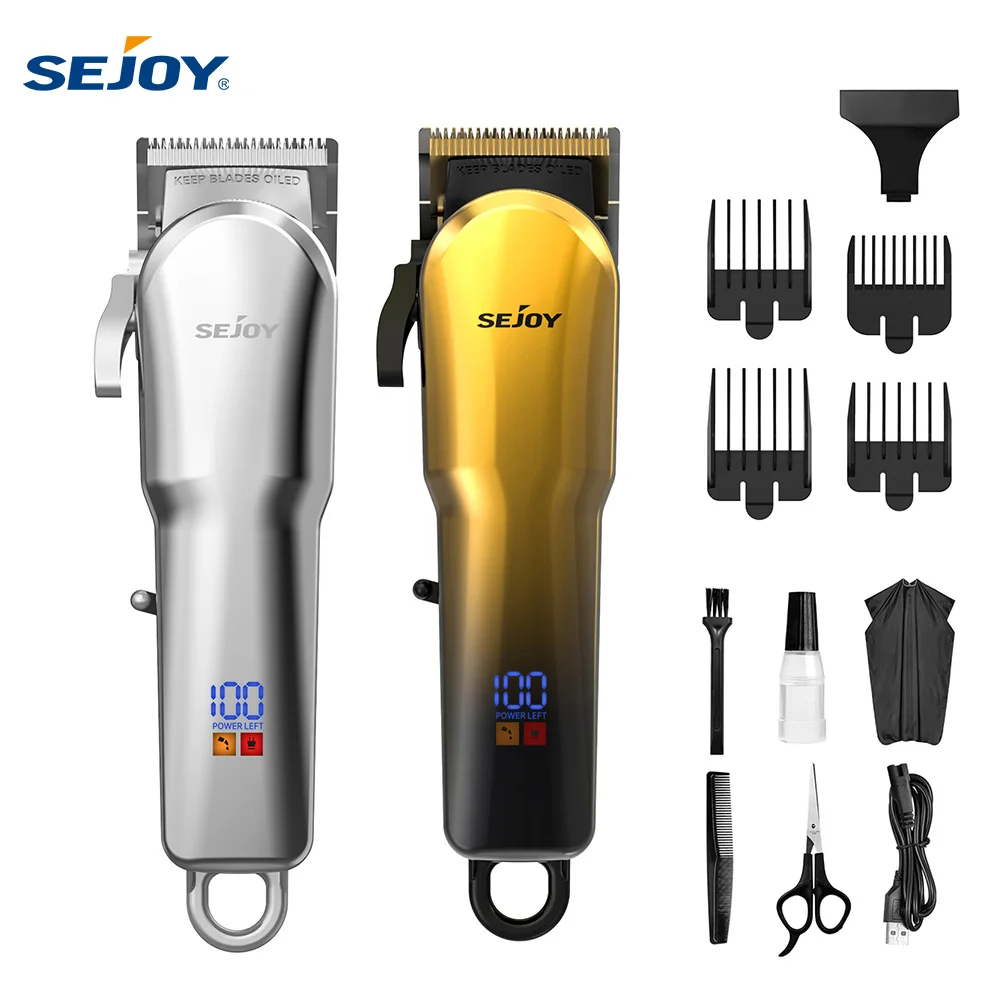 

SEJOY Electric Hair Cutting Kits Rechargeable Hair Clipper Grooming Set Cordless Professional