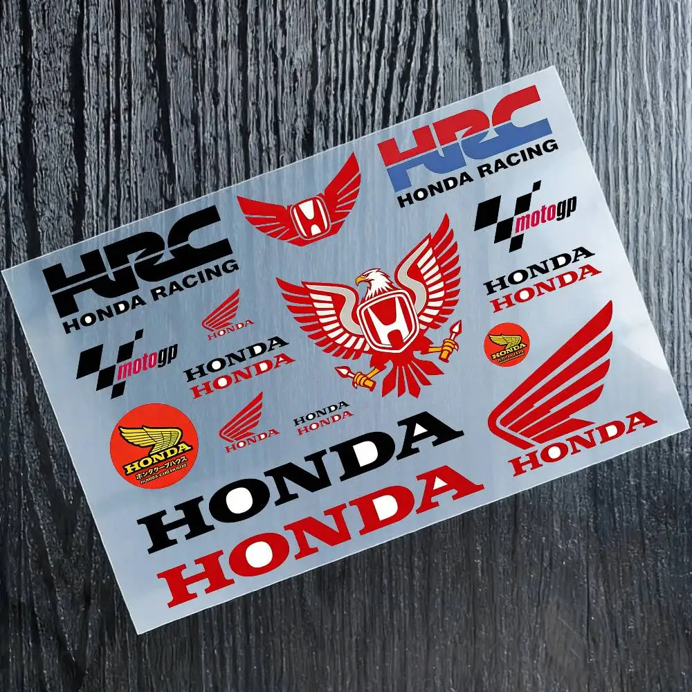 

For Honda Reflective Motorcycle Stickers, 3M Safety Warning At Night In The Dark Scooter Helmets