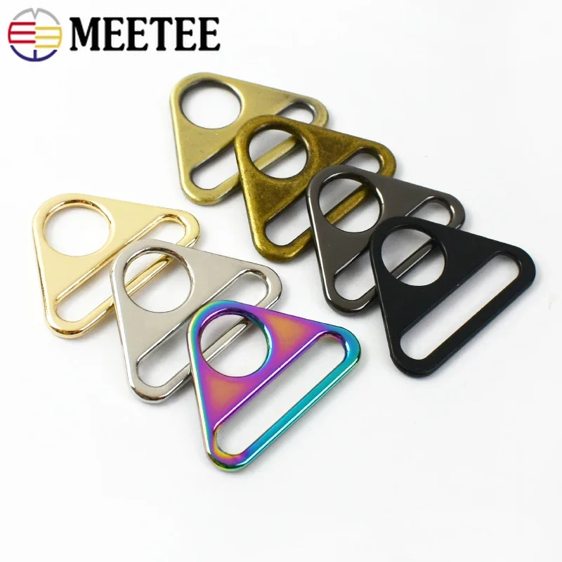 2/5/10/30Pcs Meetee 25mm Metal Buckles Bag Strap Adjust Clasp Garment Belt Decoration Anti-skid Hooks DIY Hardware Accessories