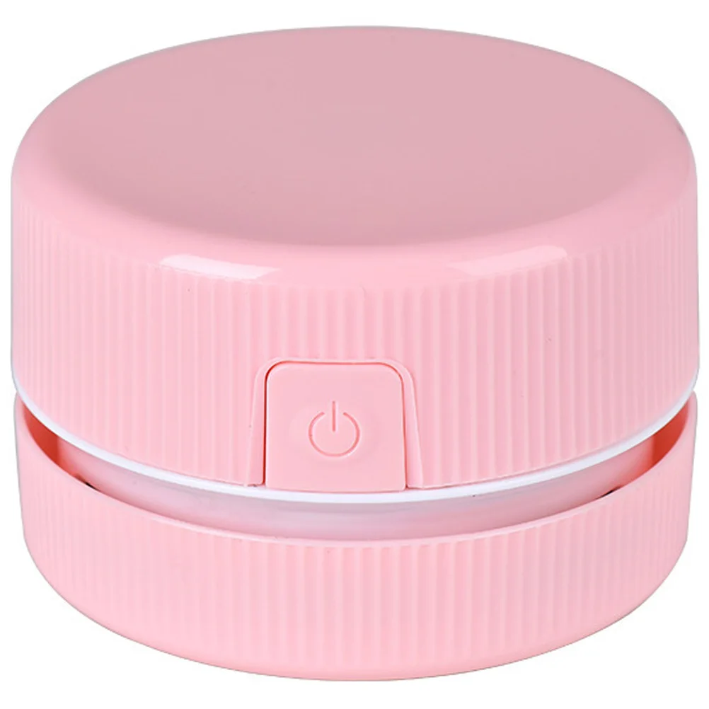 

Handheld Vacuum Cleaner Pink Mini Dust Remover Sweeper Home Office Car Use Lightweight Table Collector Household Accessory Desk