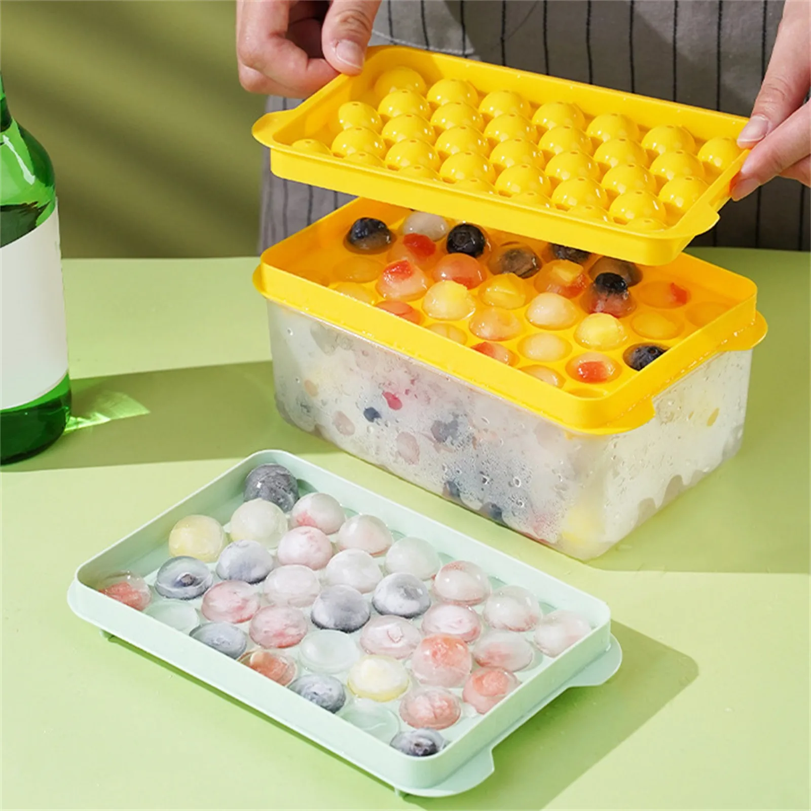 Mold Tray Maker Mini Ice Ball Mold Round Ice Cube Tray Easy Release Stackable Ice Maker Drink Coffee Cocktail Jelly Baking 2026 - view 3