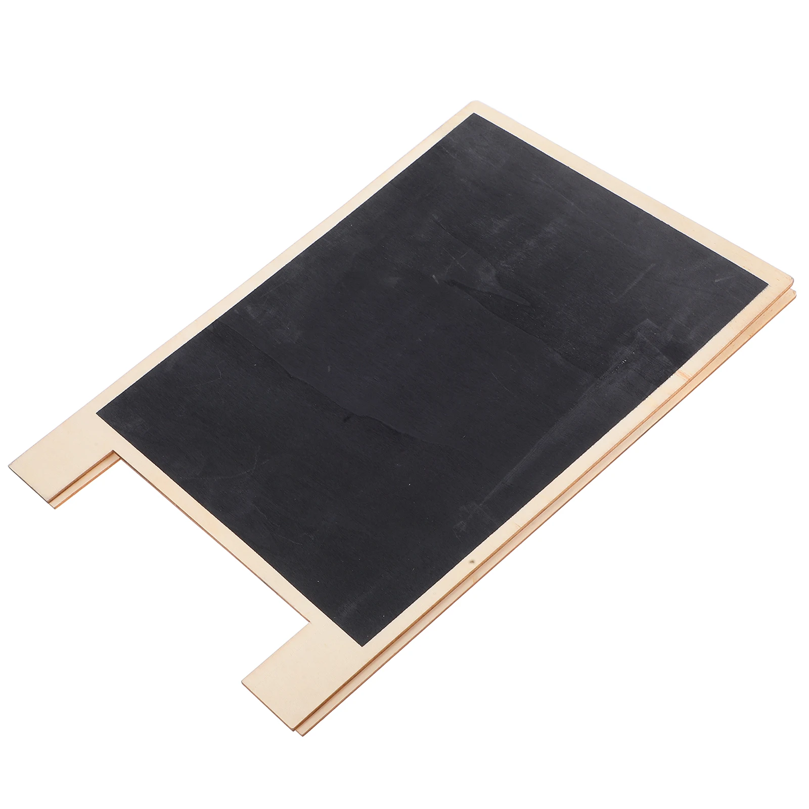 Double Sided Wooden Chalkboard Signs Foldable Tabletop Message Board for Home Bar Cafe Wedding Menu Decoration Natural Wood