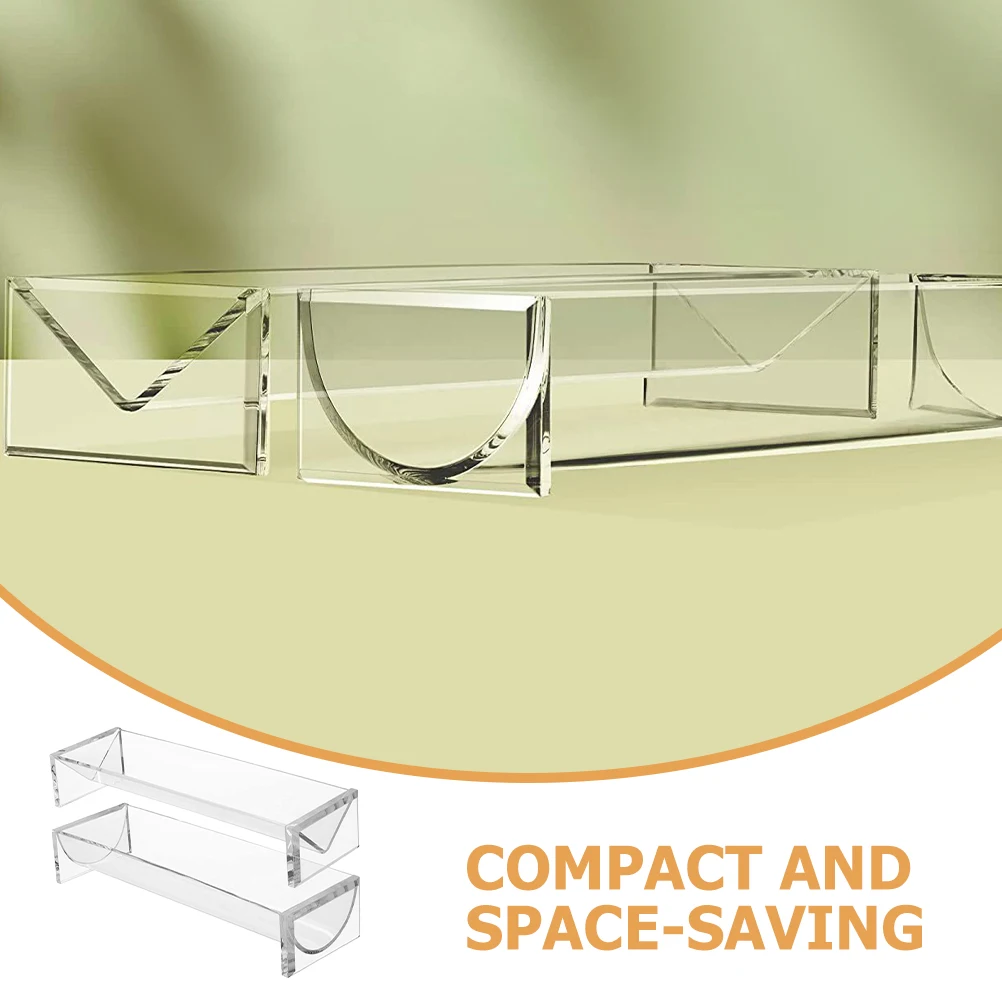 

2Pcs Acrylic Stand Dessert Holder Cake Display Holder Multi-function Cupcake Tray Party Fruit Cake Display Rack Storage