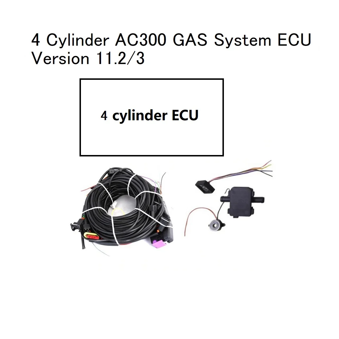 For 4/6/8 Cylinder AC300 GAS System ECU For LPG CNG Concersion Kit For Car Version 11.2/3