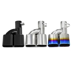 1 PCS Decorated Car Exhaust Tip Square Outlet For Toyota Noah Voxy 80 Series 2010 Nozzle CHR Muffler Tip Exhaust System