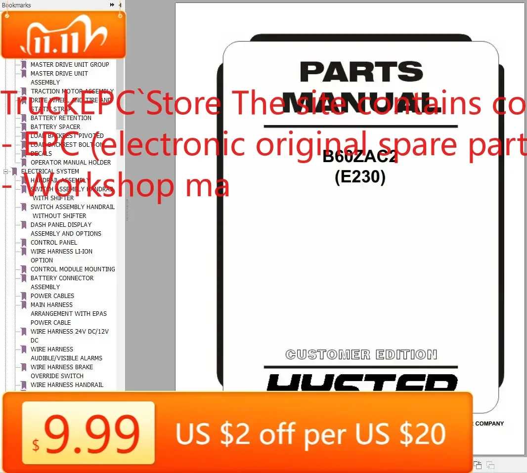 

Коллекция вилочных погрузчиков TruckEPC Hyster 03.2024 Каталог запчастей PDF