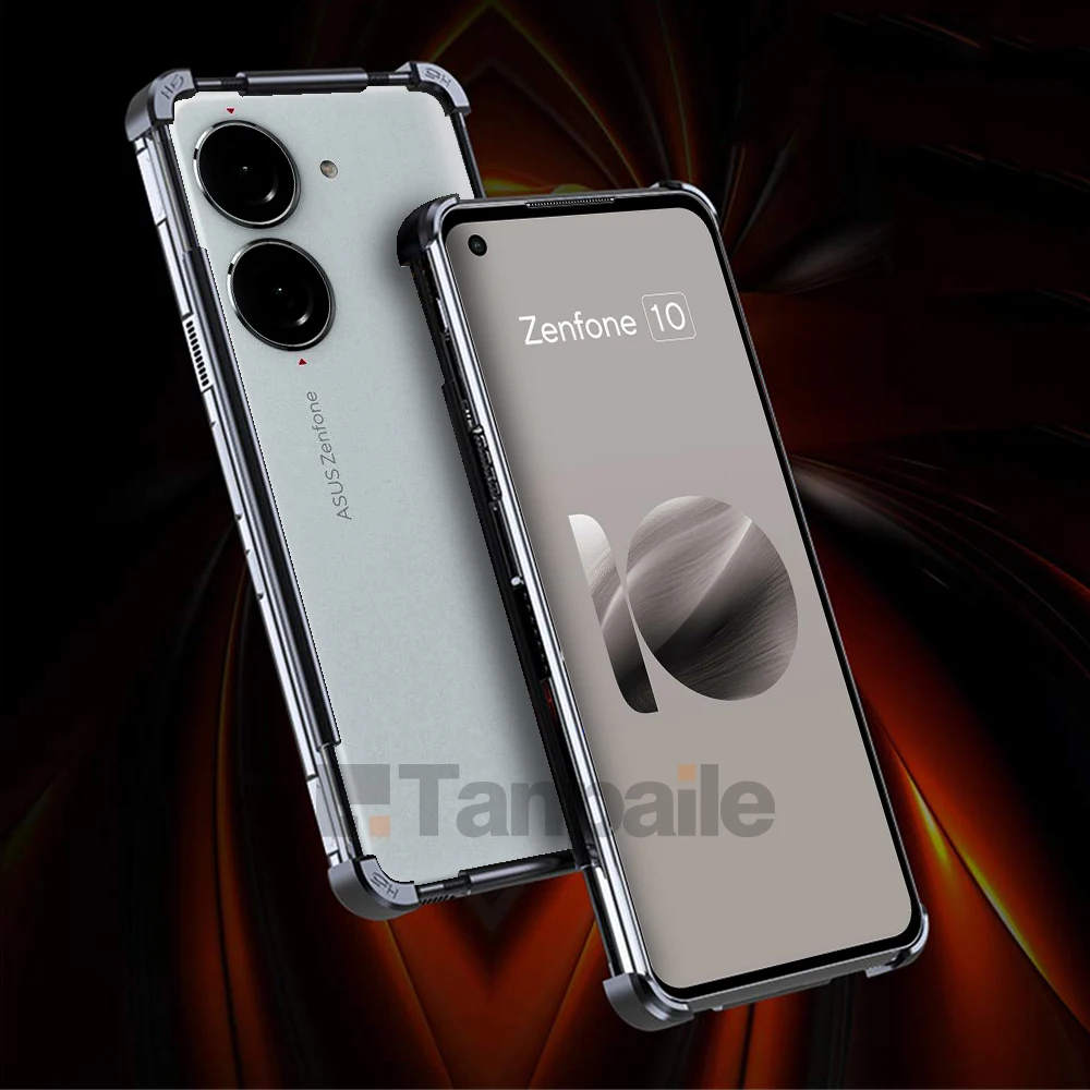 Stainless Aluminum Metal Bumper Border Case for Asus Zenfone 10 9 8 11 Ultra Frame Shockproof Lock Cover