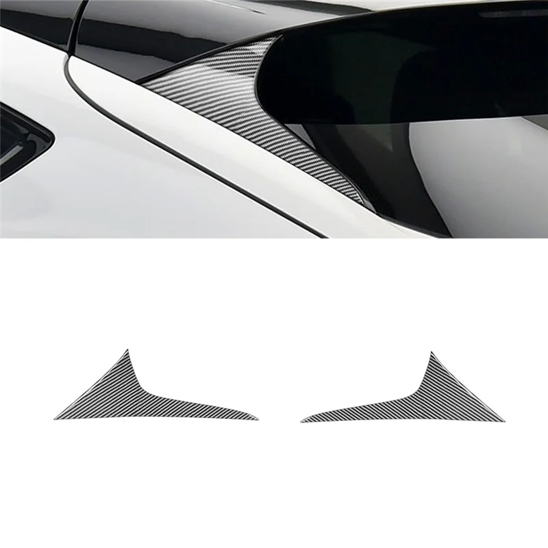 

Reliable Carbon Fiber For Ford Mustang Mach-E 2021-2024 Car Window Rear Side Cover Trim Sticker Accessories