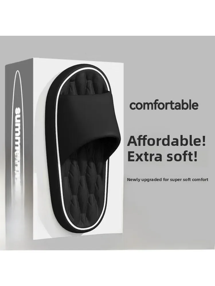 Net Famous Indoor Slippers ex Home Wear Anti-Slip Soft Bot Flat Sandals Suitable for All Ages EVA Material Comfortable