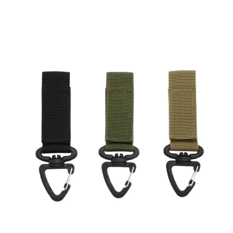 360° Rotatable D‑Shape Carabiner Multi‑Functional Key Hook Heavy Duty Outdoor Climbing Buckle for Camping Hiking Daily Use